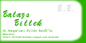 balazs billek business card